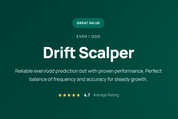 Drift Scalper Bot: Best bot for Even/Odd on Deriv